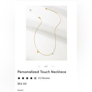 Uncommon James Personalized Touch Gold Necklace in K
